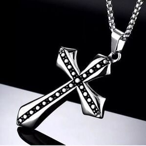 Silver Cross Pendant Necklace